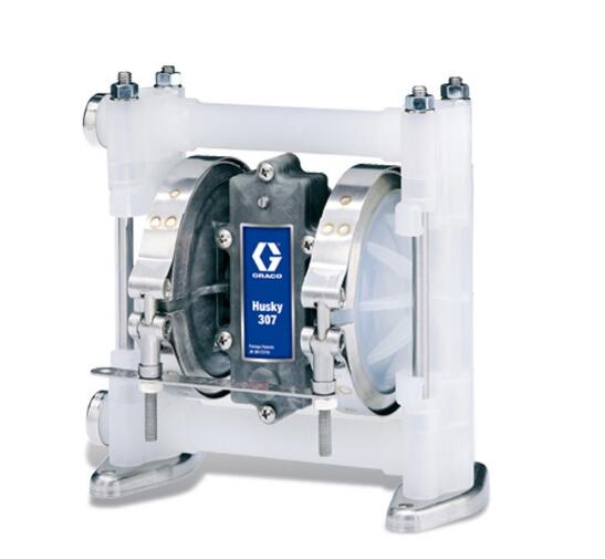 固瑞克Husky 307 3/8寸PP氣動隔膜泵工業輸送塑料泵隔膜材質可選