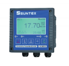 具有中英文操作界面，帶自動溫度補償及末次校正信息.可帶4-20ma輸出以及RS-485界面輸出